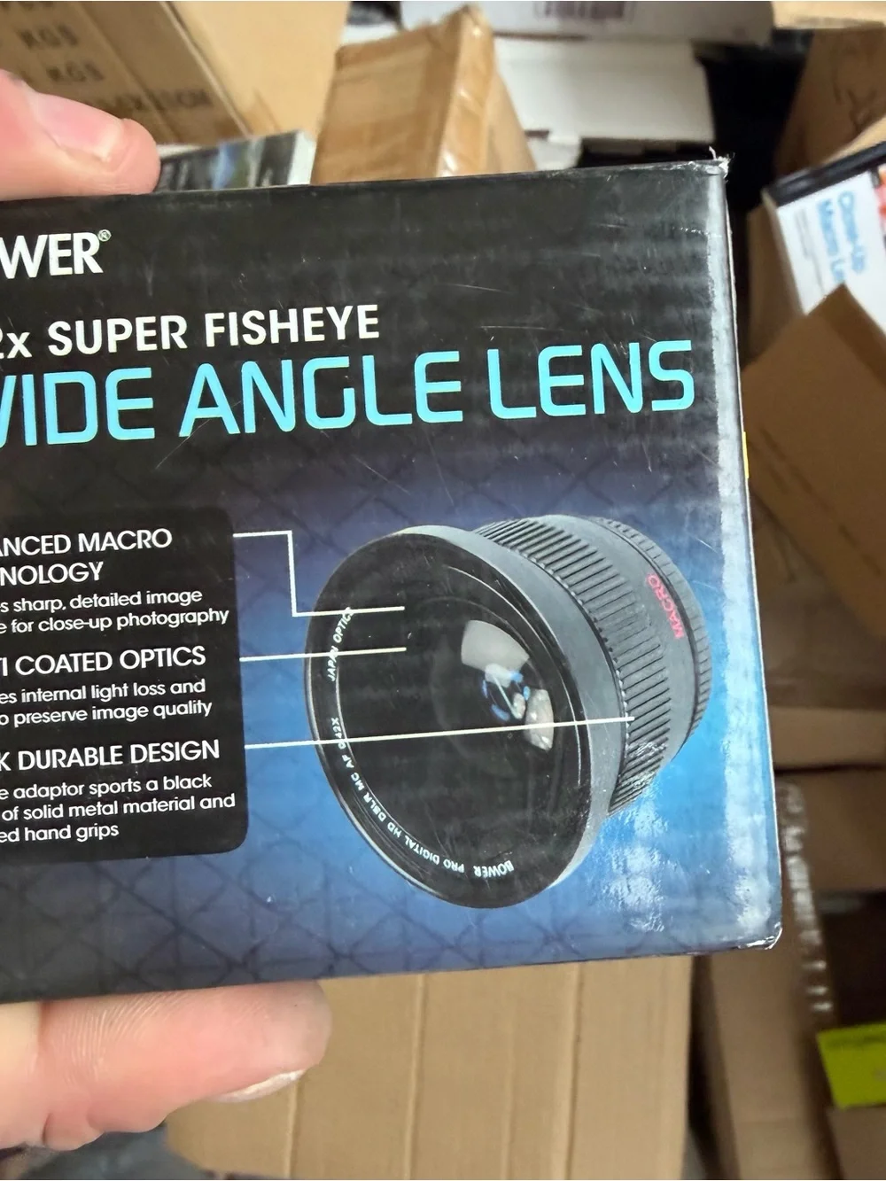 Wide Angle Fisheye Lens - Black